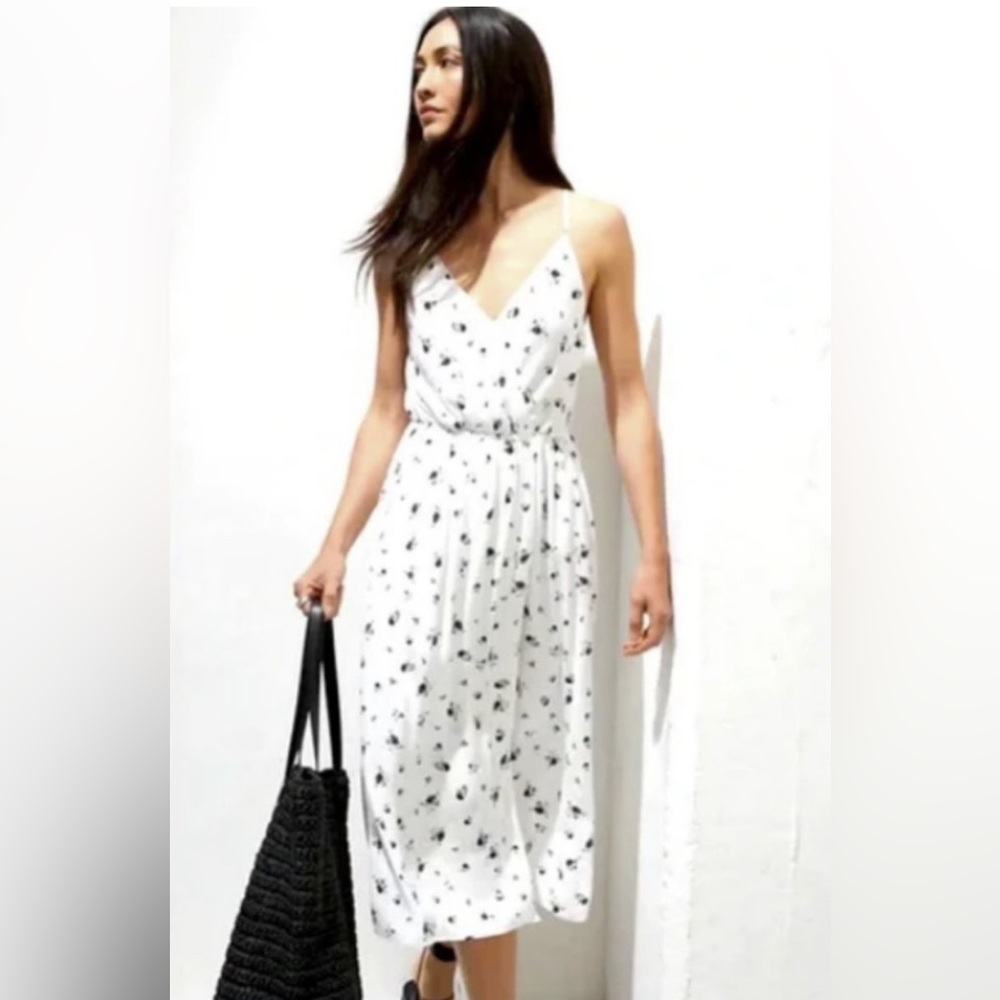 Petite Wrap Effect Midi Dress Size 00